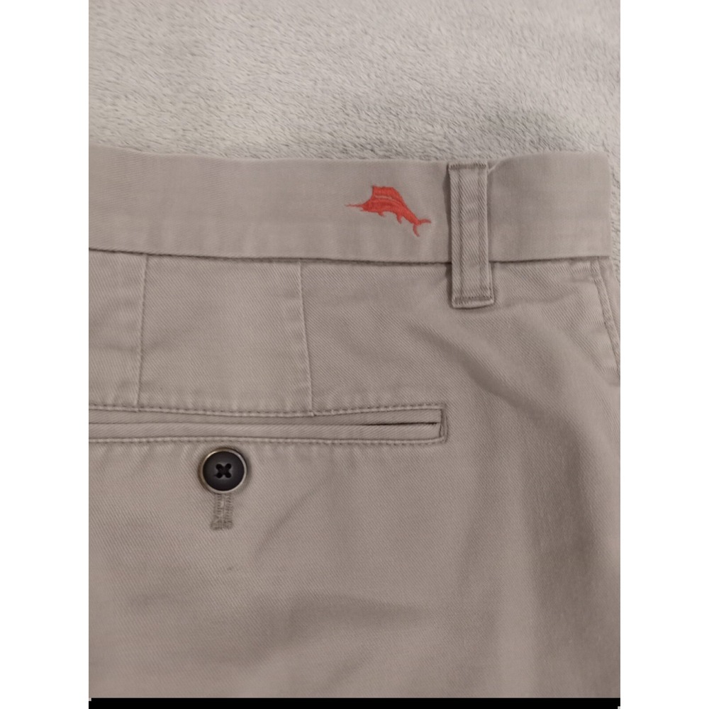Mens Tommy Bahama Golf Chino Flat Front‎ Shorts Gray 38